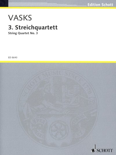 P. Vasks: 3. Streichquartett, 2VlVaVc (Pa+St)