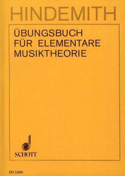 P. Hindemith: Übungsbuch für elementare Musiktheorie (Bu)