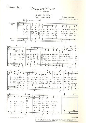 F. Schubert: Deutsche Messe D 872  (Chpa)