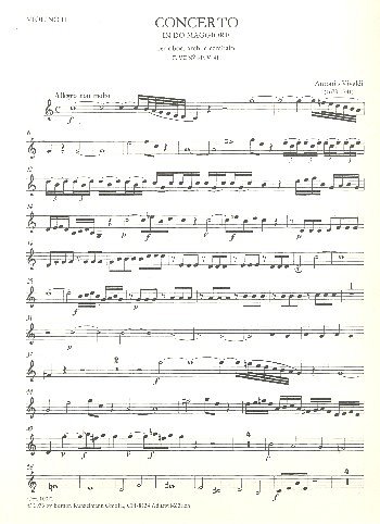 A. Vivaldi: Concerto C-Dur Pv 41 F 7/6