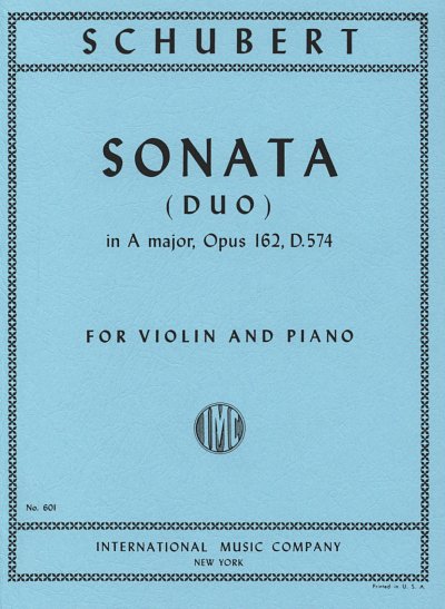 F. Schubert: Sonata (Duo) La Op.162, VlKlav (KlavpaSt)