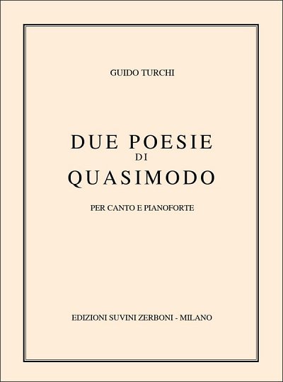 G. Turchi: Due Poesie Di Quasimodo, GesKlav