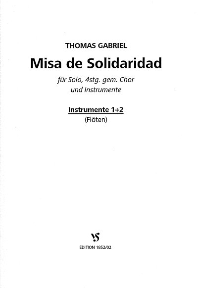 T. Gabriel: Missa De Solidaridad
