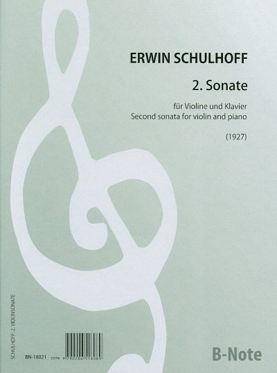E. Schulhoff: 2. Sonate, VlKlav (KlavpaSt)
