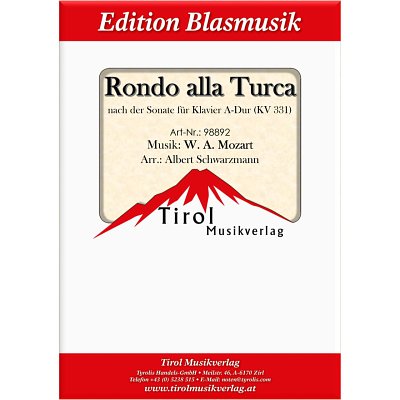 W.A. Mozart: Rondo alla Turca, Blaso (Pa+St)