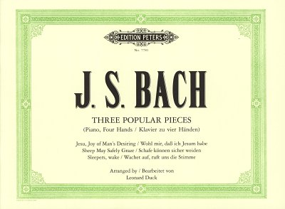 J.S. Bach: 3 beliebte Stücke, Klav4m (Sppa)