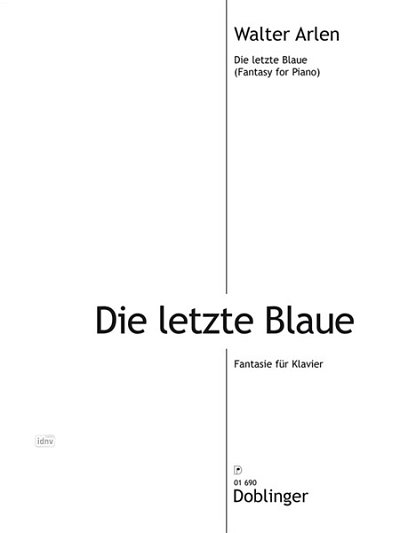 H. Arlen: Der letzte Blaue, Klavier