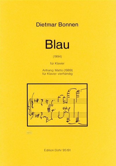 D. Bonnen: Blau (Part.)
