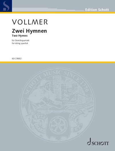 DL: L. Vollmer: Zwei Hymnen, 2VlVaVc (Pa+St)