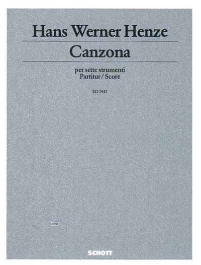 H.W. Henze: Canzona  (Part.)