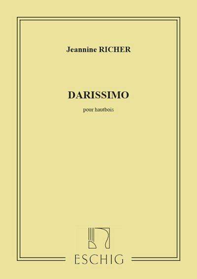 J. Richer: Darissimo, Ob (Part.)