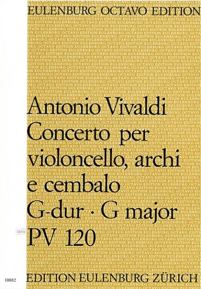 A. Vivaldi: Konzert für Violoncello G-Dur R, VcStrBc (Part.)