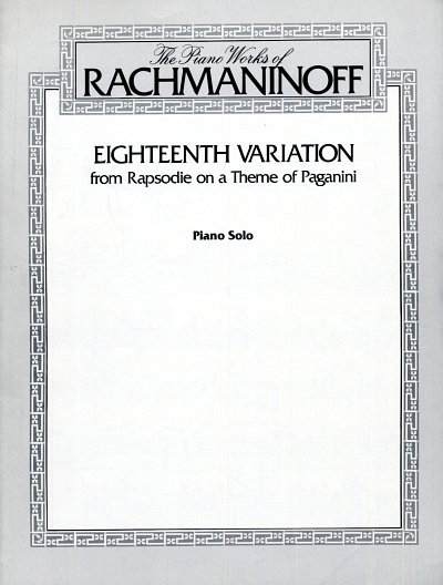 S. Rachmaninow: Eighteenth Variation, Klav