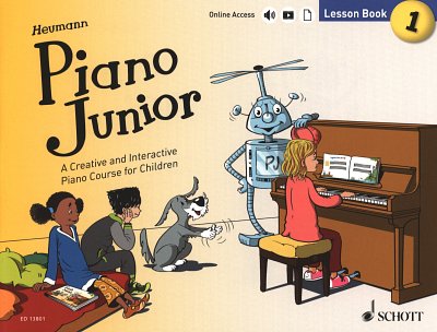 H.-G. Heumann: Piano Junior: Lesson Book, Klav (+Audionline)