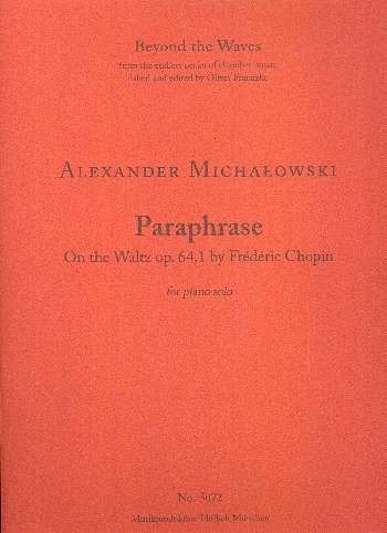 Paraphrase on the Waltz op.64,1 by Frédéric Chopin, Klav
