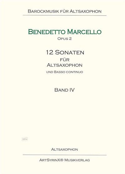 B. Marcello: 12 Sonaten für Altsaxophon, ASaxKlav (KlavpaSt)