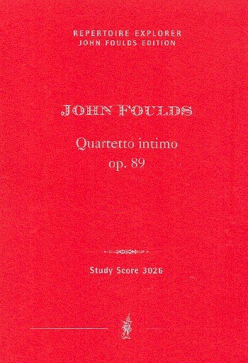 J. Foulds: Quartetto intimo op. 89, 2VlVaVc (Pa+St)