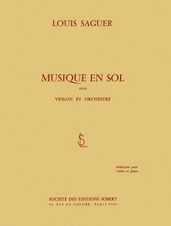 L. Saguer: Musique en sol (Vl)