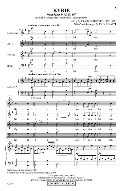 F. Schubert et al.: Kyrie (from Schubert's Mass in G)