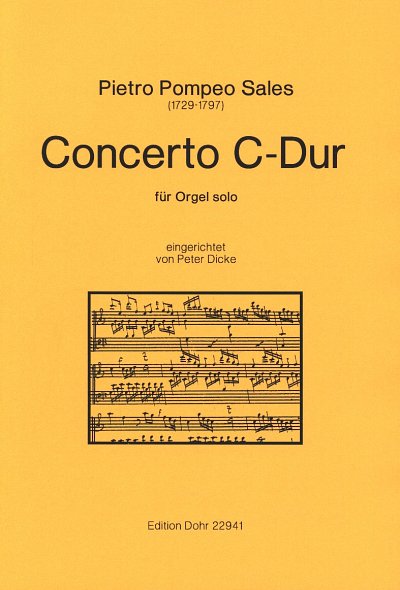 P.P. Sales: Concerto C-Dur, Org