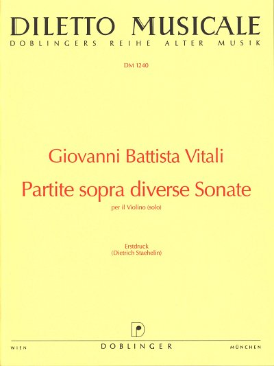 G.B. Vitali: Partita sopra diverse Sonate, Viol