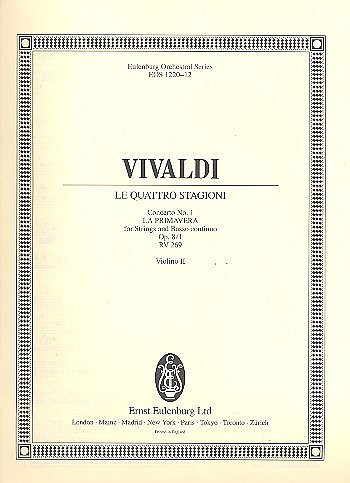 A. Vivaldi: Concerto E-Dur Op 8/1 Rv 269 Pv 241 Der Fruehlin