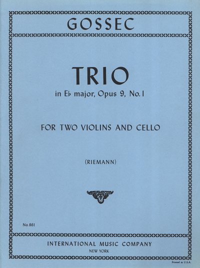 Trio 1 Es Op.9  (Bu)