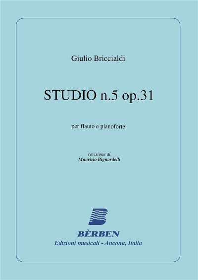 G. Briccialdi: Studio 5 - Op 31 Floete Und Kl (Part.)