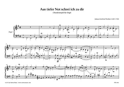 DL: J.G. Walther: Aus tiefer Not schrei ich zu dir Choralvor