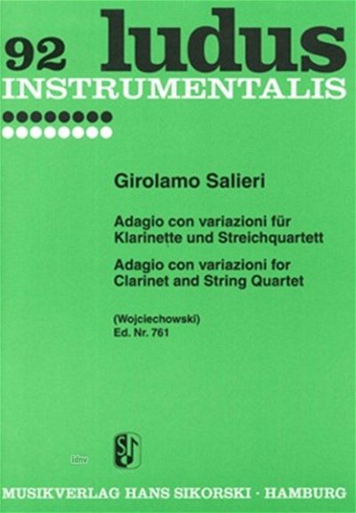Salieri Girolamo: Adagio Con Variazioni Ludus Instrumentalis