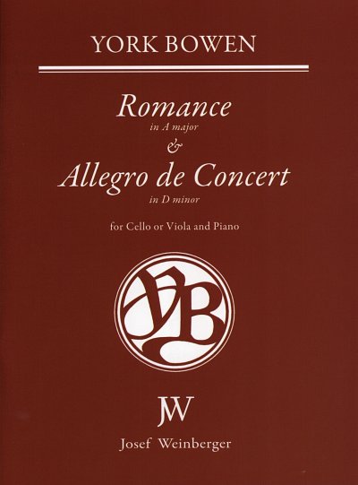Bowen York: Romance A-Dur + Allegro De Concert D-Moll