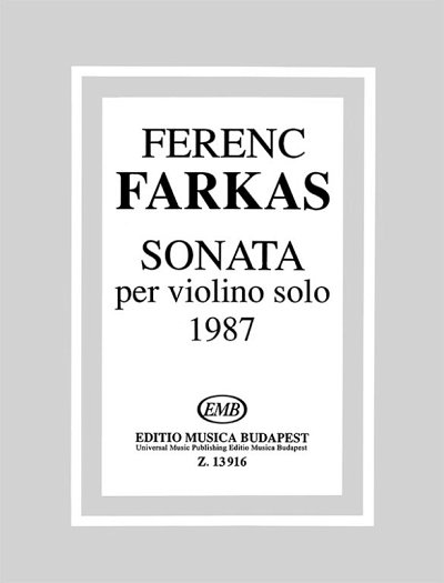 F. Farkas: Sonata 1987
