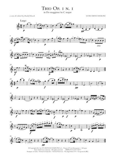 L. Boccherini: 6 Trios Vol.1 op.1 G77-82, 2VlVc (Stsatz)