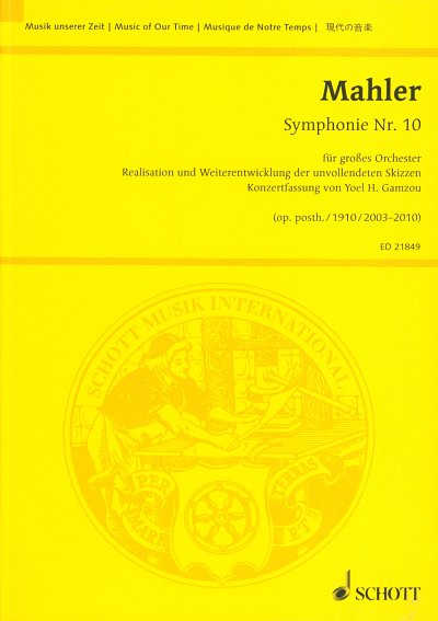 G. Mahler: Symphonie Nr. 10, SinfOrch (Stp)