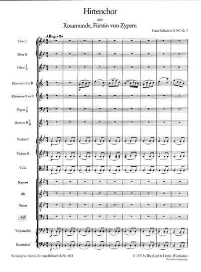 F. Schubert: Shepherd's Choir D 797 No. 7