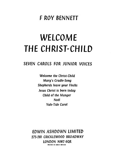 Welcome The Christ Child (Chpa)