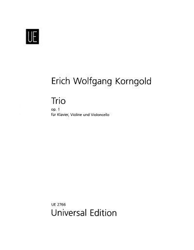E.W. Korngold: Trio op. 1 , VlVcKlv (Pa+St)