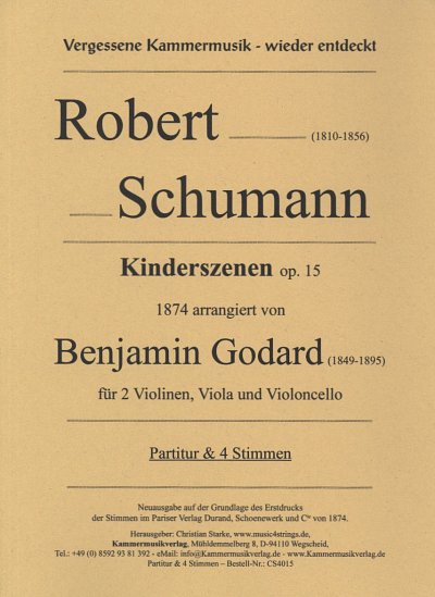 R. Schumann: Kinderszenen op. 15, 2VlVaVc (Pa+St)