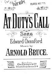 Arnold Bruce, Edward Oxenford: At Duty's Call