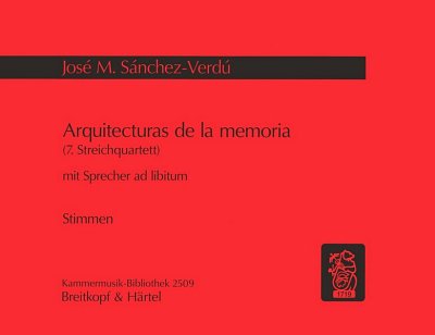 J.M. Sánchez-Verdú: Arquitecturas de l, 2VlVaVc;Spr (Stsatz)