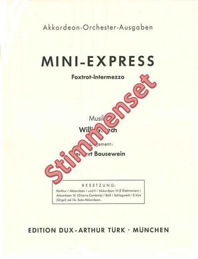 Mini Express, AkkOrch (Stsatz)