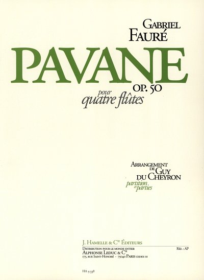 G. Fauré: Pavane op. 50, 4Fl (Pa+St)