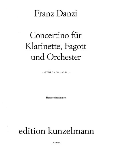 F. Danzi: Concertino B-Dur op. 47, KlarFagOrch (HARM)