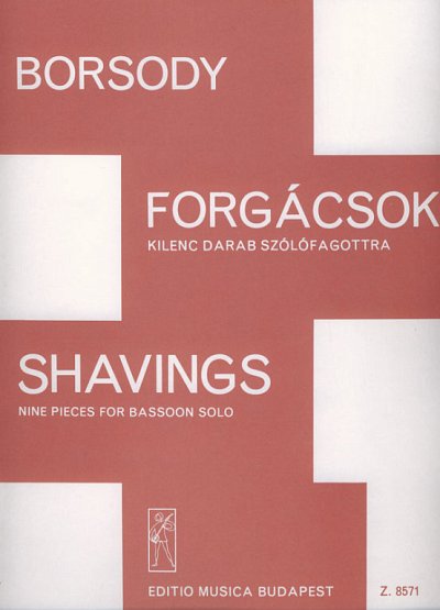 L. Borsody: Shavings, Fag