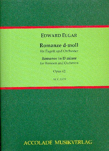 E. Elgar: Romanze d-Moll op. 62, FagOrch (Part.)