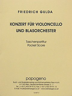 F. Gulda: Konzert für Violoncello und Blasorc, VcBlaso (Stp)