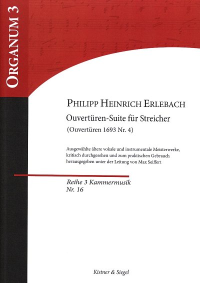 P.H. Erlebach: Ouvertueren Suite d-moll, Streicher, Basso co
