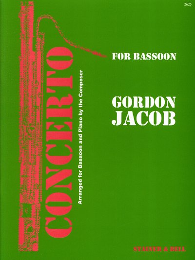 G. Jacob: Concerto for Bassoon, Strings an, FgStrPerc (KASt)