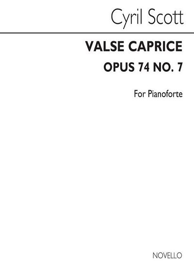 C. Scott: Valse Caprice Op74 No.7 Piano, Klav