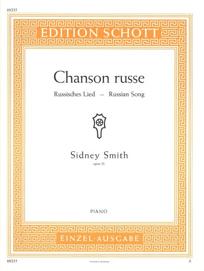 Smith, Sydney: Chanson russe op. 31